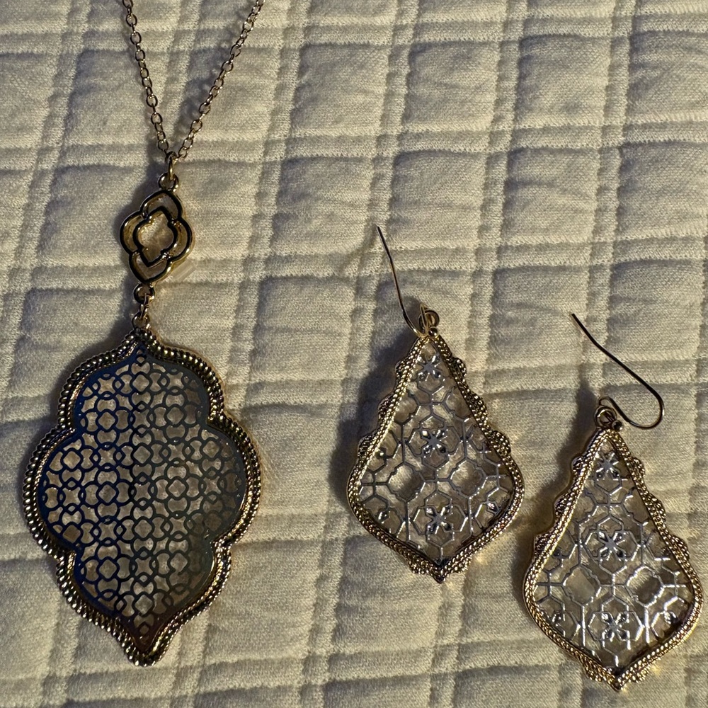 Gold & silver set in the style of famous designer